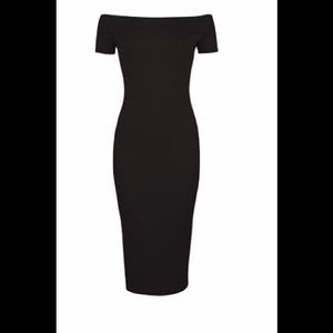 Off shoulder midi dress